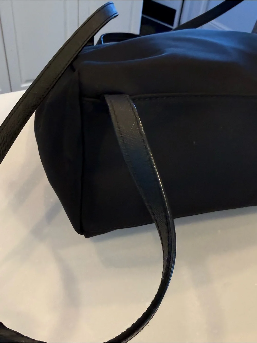 Kate Spade Blake Avenue Nylon Black Backpack Adjustable Leather Straps NWOT
